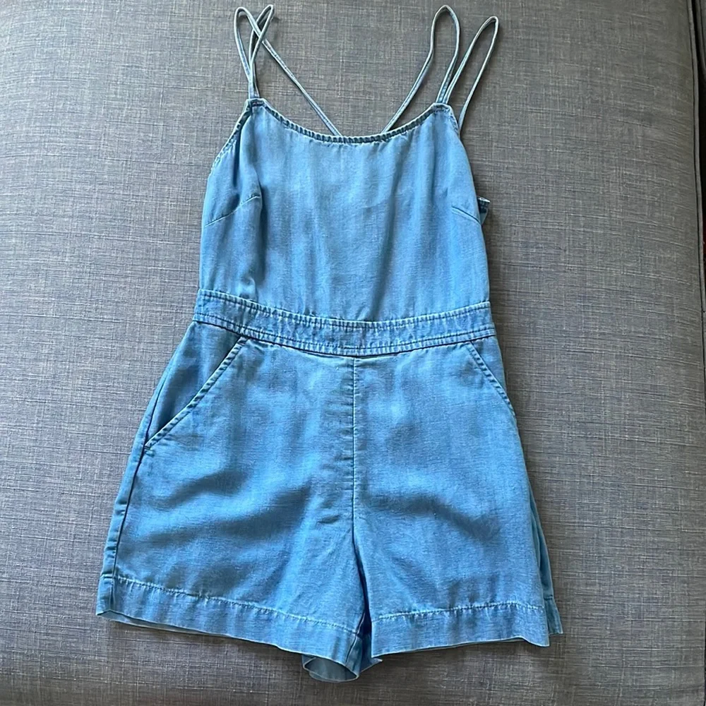 Loft Chambray Rhomper - Picture 1 of 5